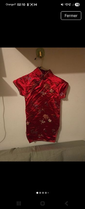 Robe costume asiatique 6 ans