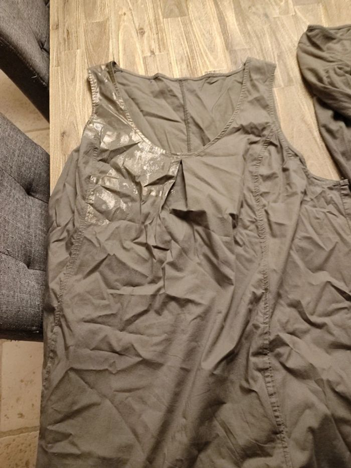 Robe double kaki taille 42 - photo numéro 3