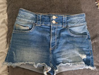 Short fille jeans