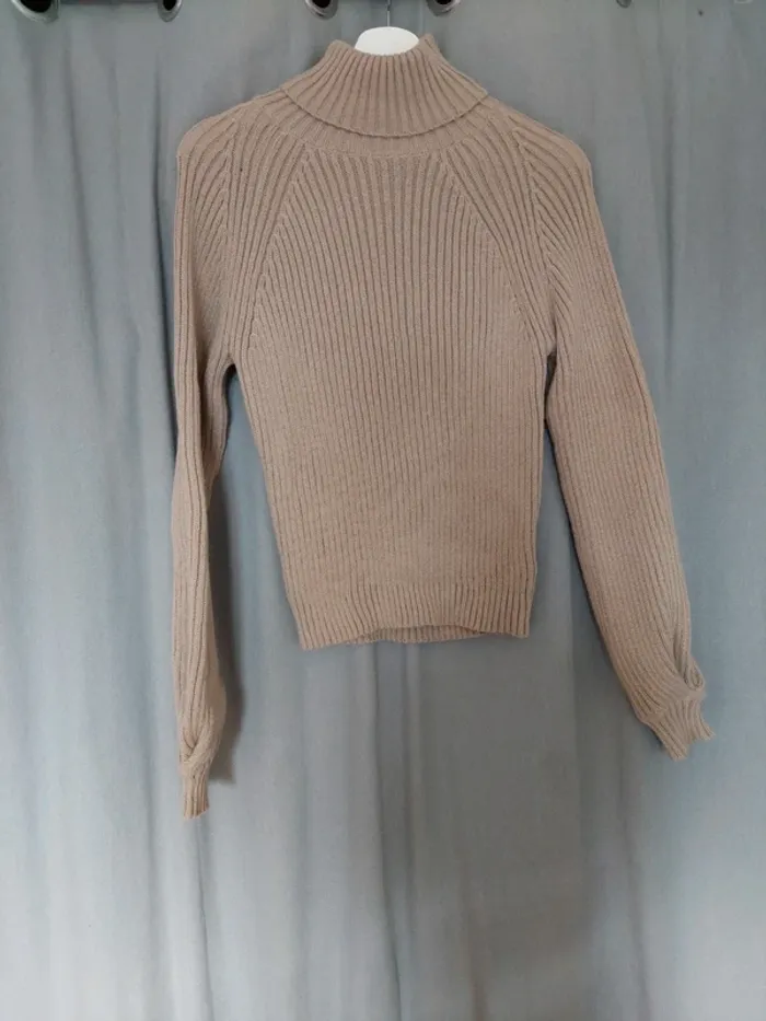 Pull col roulé beige shein – Taille M – Très peu porté - photo numéro 3