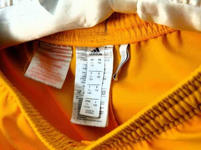 Short garçon adidas 12 ans jaune climalite sport - photo numéro 2