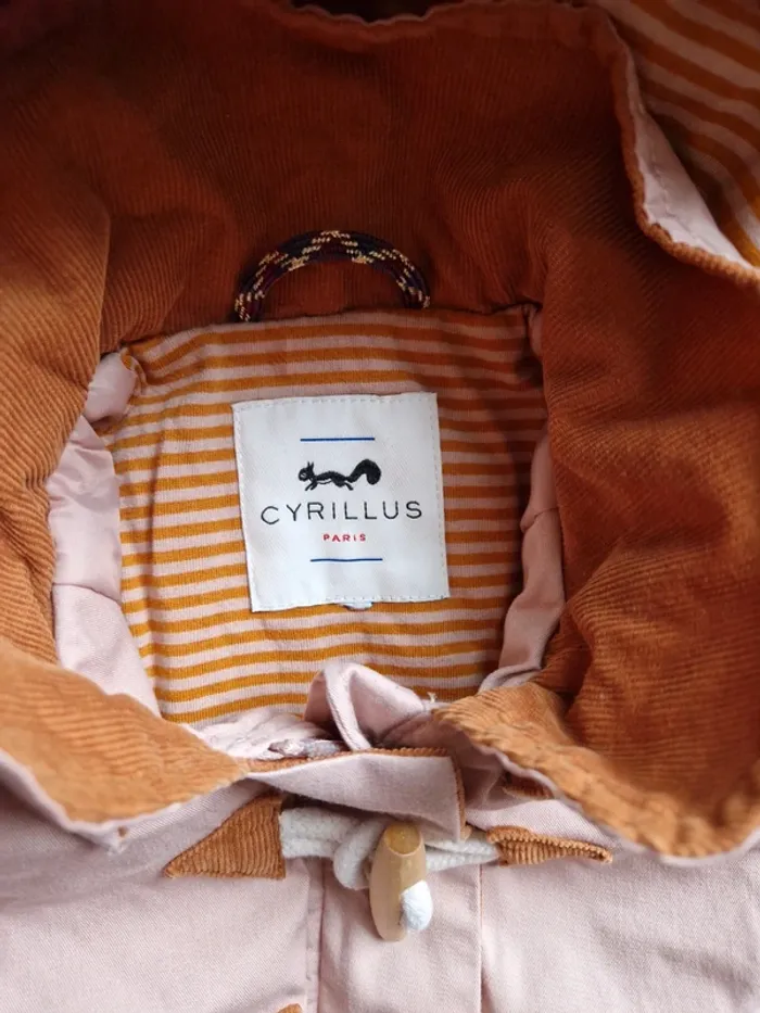 Parka veste rose pâle 3 ans  Cyrillus - photo numéro 3