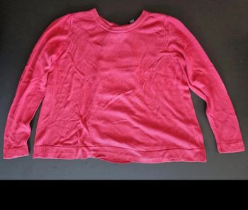 Pull femme Esprit rose dos flushia L