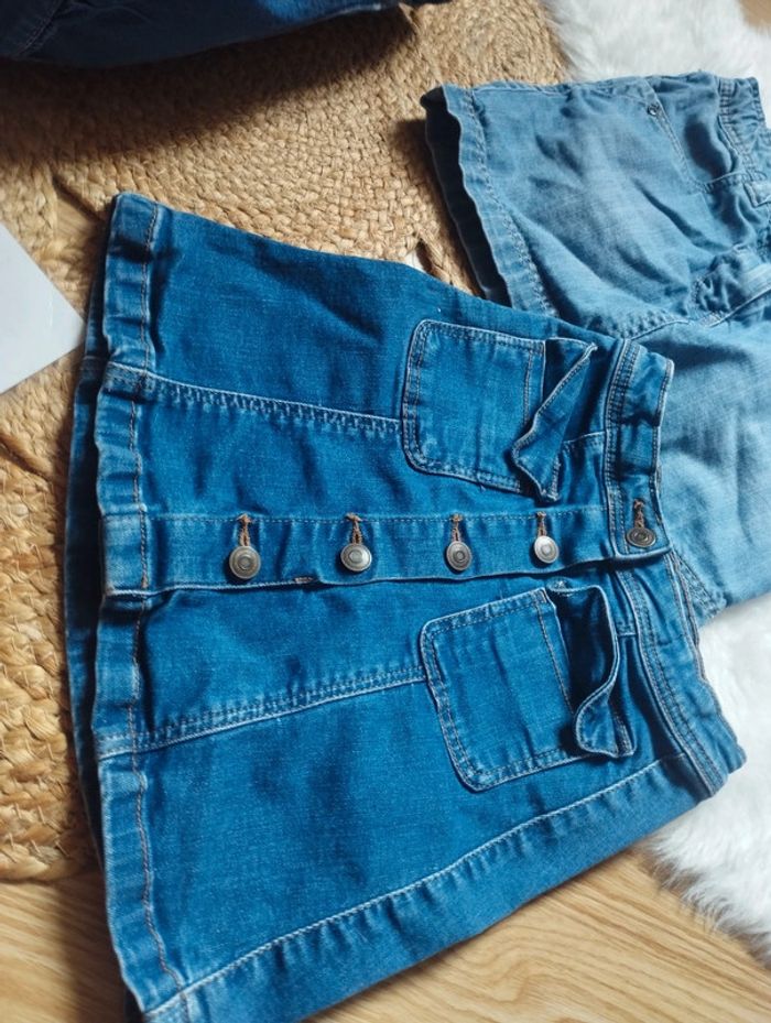 Lot jupes en jean 8ans - photo numéro 4