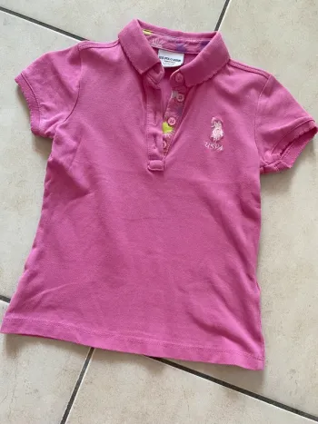 Polo manches courtes fille rose 98 / 104