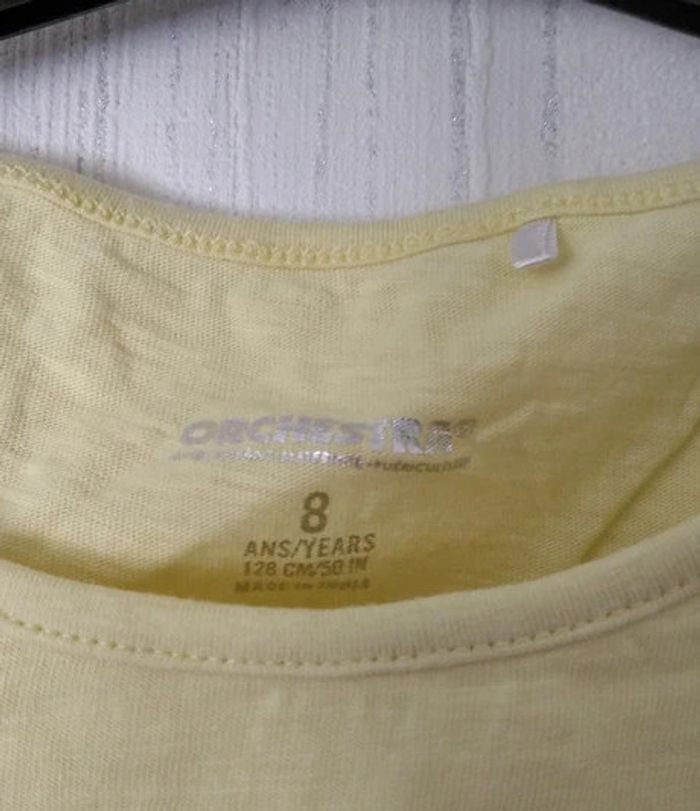 débardeur jaune orchestra 8 ans - photo numéro 3