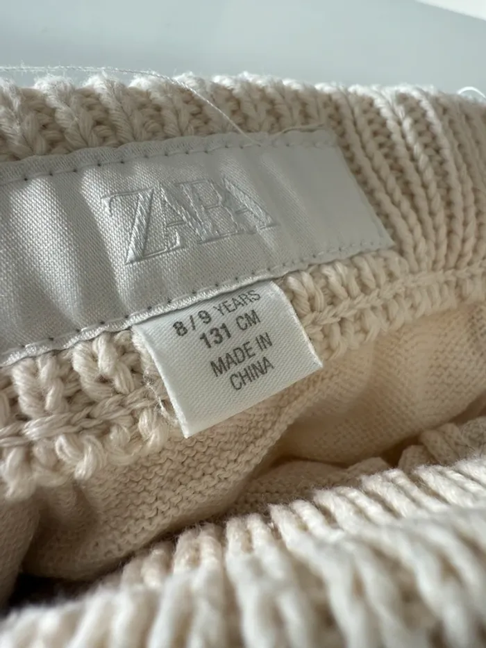 Pantalon beige crochet Zara - photo numéro 2