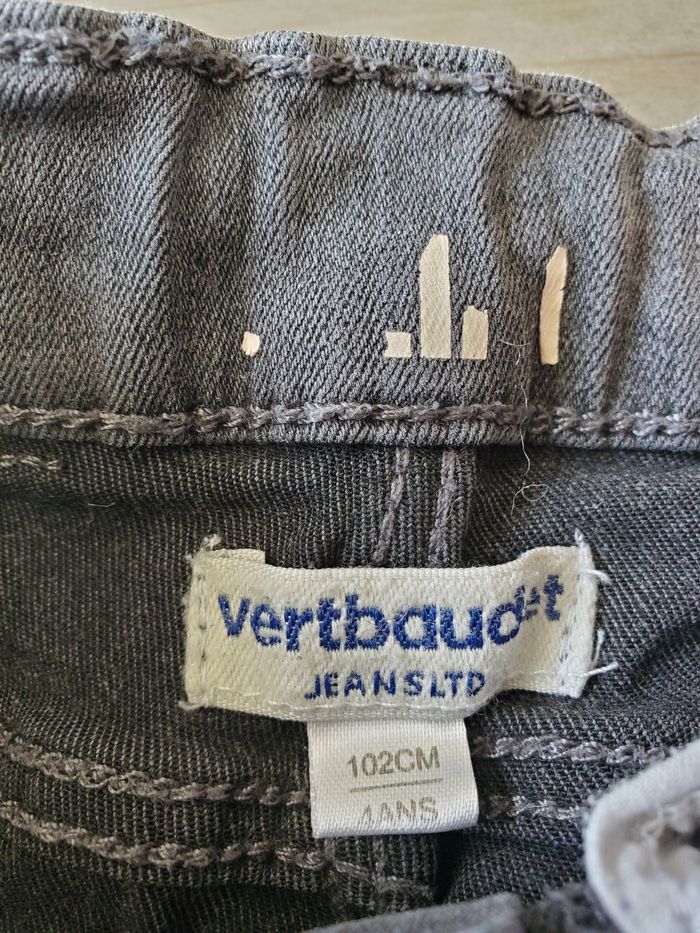 Jean gris 4 ans Vertbaudet. - photo numéro 2