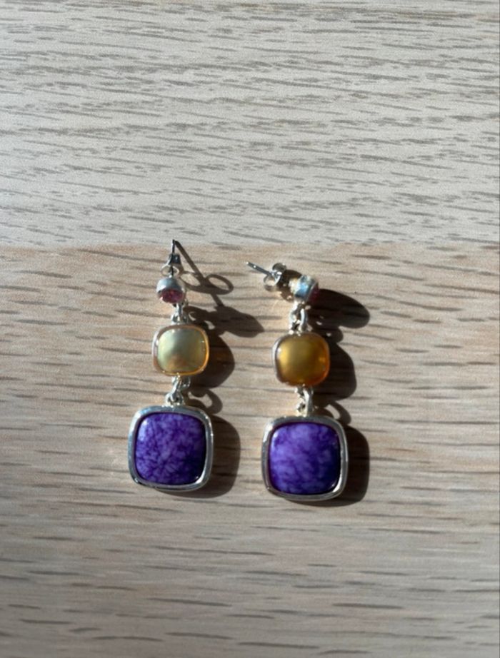 Boucles d'oreilles pendantes - photo numéro 2