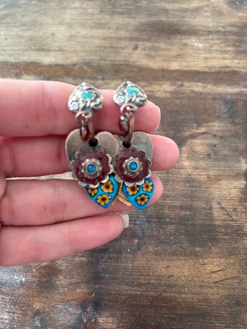 Boucles d’oreilles réminiscence vintage