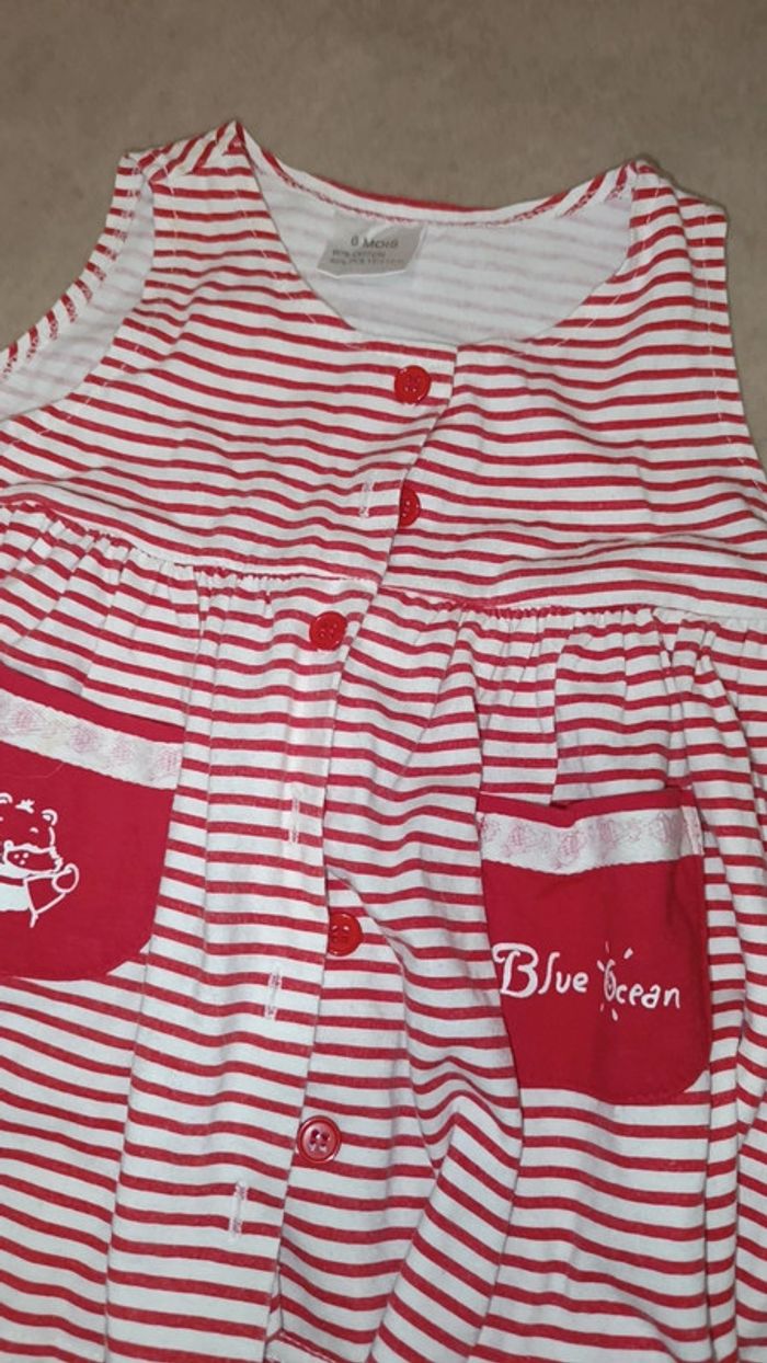 Jolie robe été taille 6 mois marque aucune - photo numéro 2