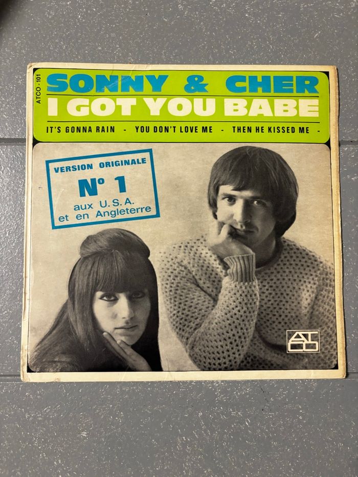 Vinyle 45 tours Sonny & Cher I got you babe