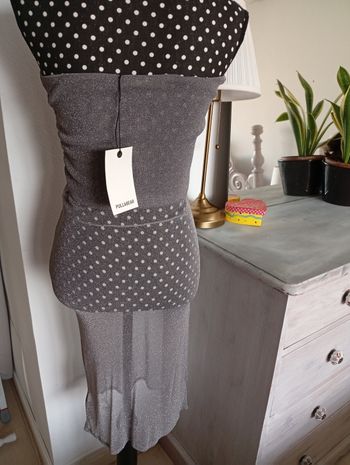 Robe bustier argenté. Pull & Bear 34 