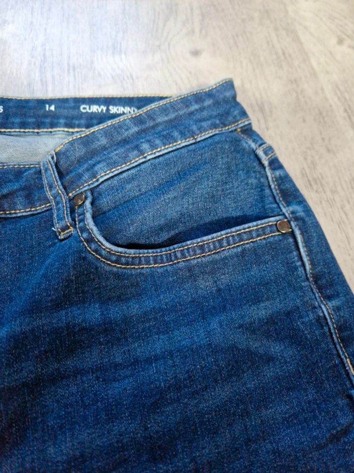 Jean's Calvin Klein Curvy Skinny Bleu Taille XL Femme - photo numéro 4