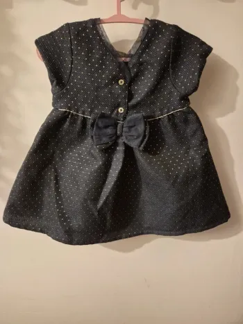 Robe de fête en jacquard 9 mois- 71 cm