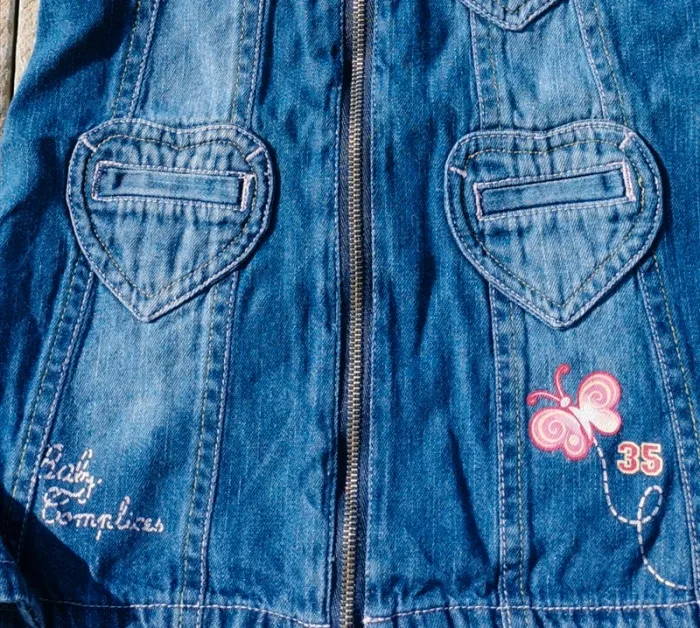 Robe en jeans complices 6 mois avec culotte - photo numéro 2