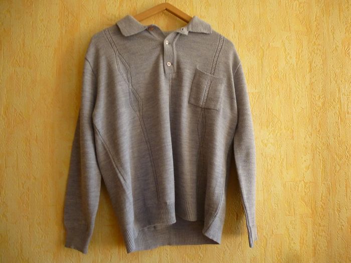 Pull d'hiver homme gris - photo numéro 2