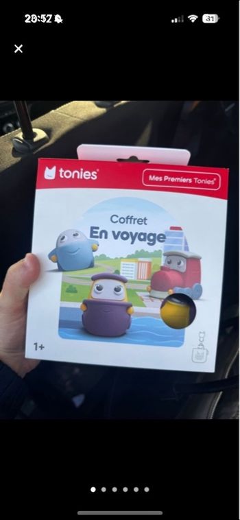 Coffret tonies véhicules en voyage