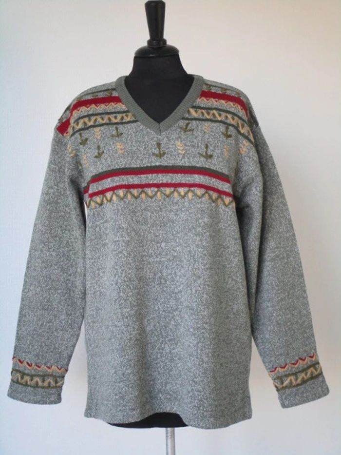 Pull kaki vintage 42 TBE - photo numéro 2