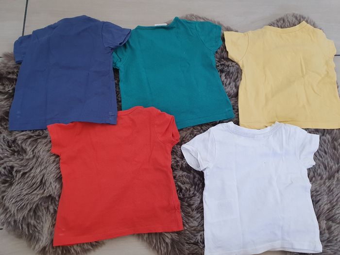 Lot de 5  t-shirts manches courtes 6 mois - photo numéro 2