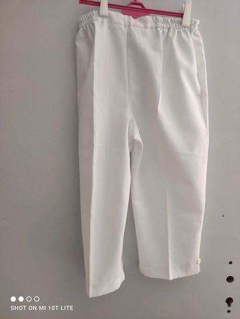 Pantacourt blanc vintage