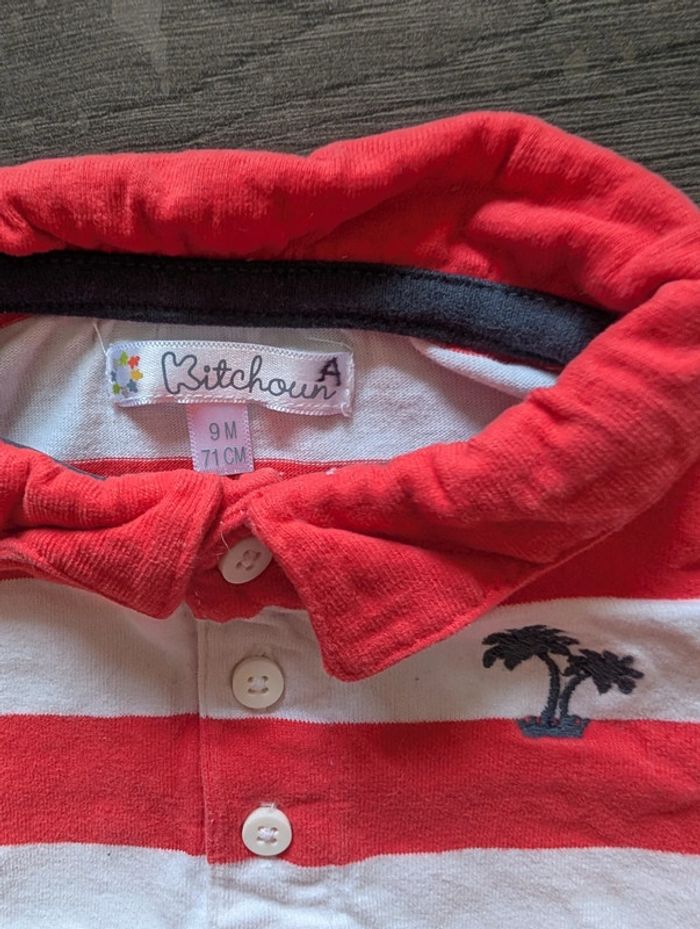 Polo rayé palmier - photo numéro 2