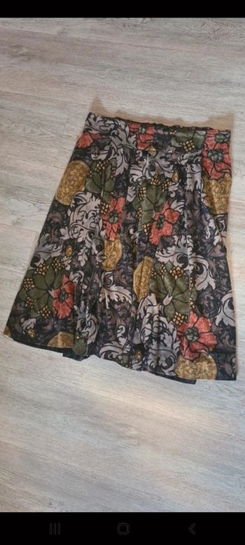 Jupe vintage imprimée automnale