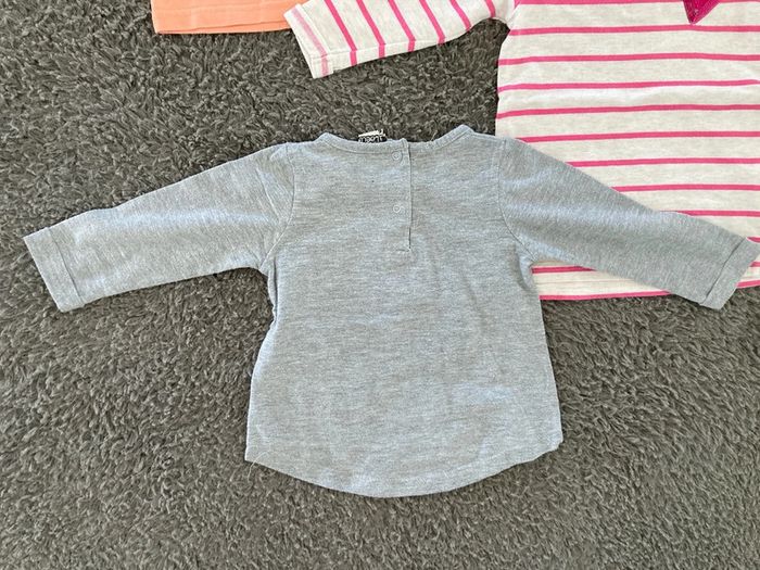 Lot de 4 tee-shirts ML 6 mois - photo numéro 3