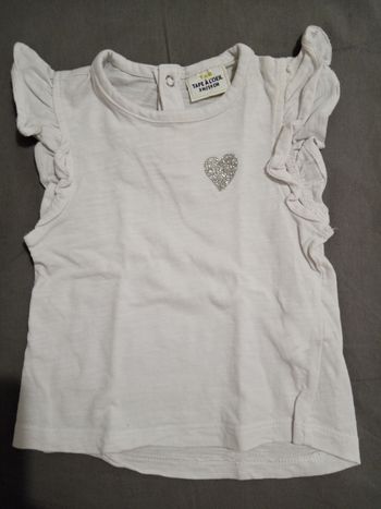 T-shirt "coeur" _ 3 mois