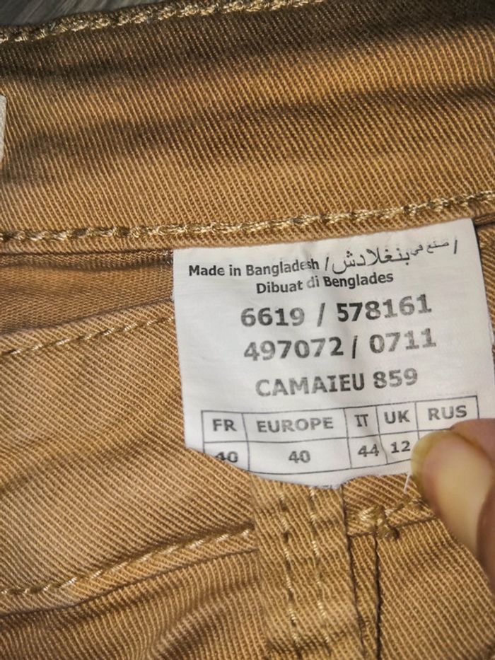 Jean beige/ camel - photo numéro 4