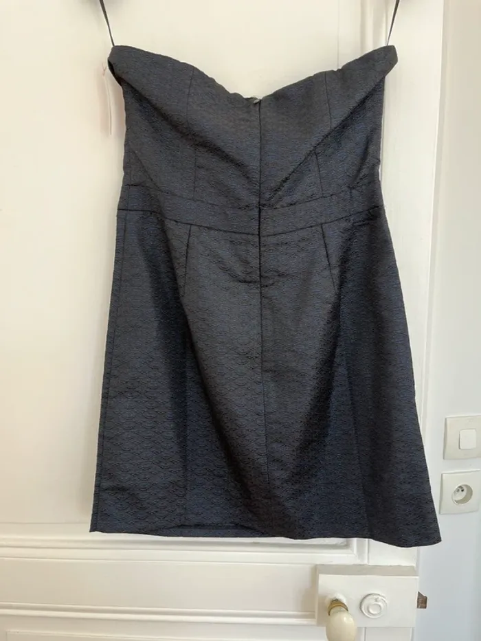 Robe bustier Etam bleu nuit taille 38 neuve - photo numéro 2