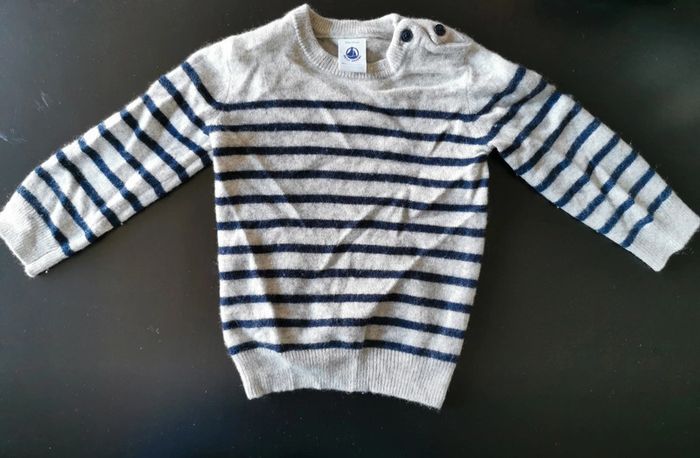Pull cachemire petit bateau 12 mois - photo numéro 3