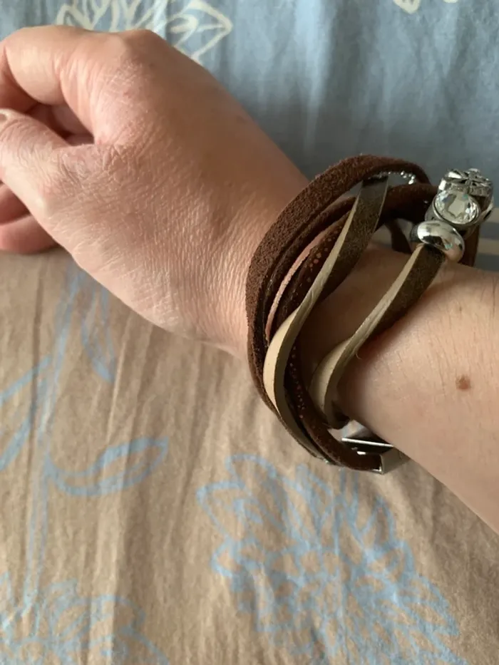 Bracelet marron papillon - photo numéro 4