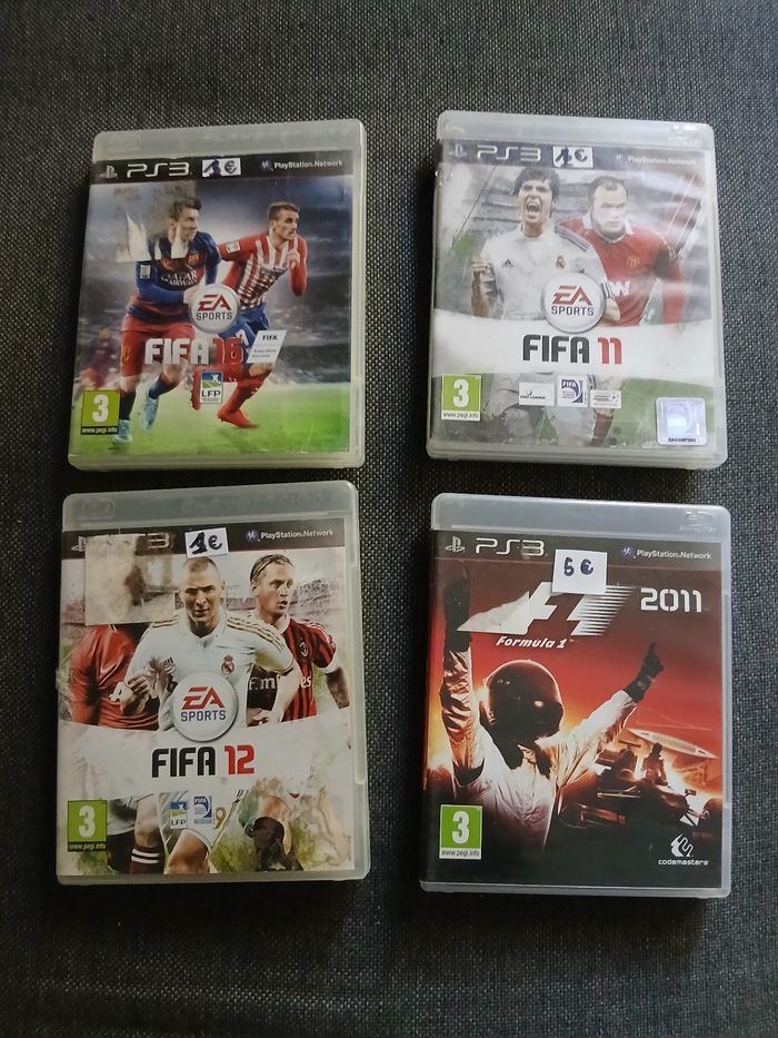 Lot de 4 jeux ps3