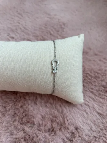 Bracelet mousqueton acier inoxydable