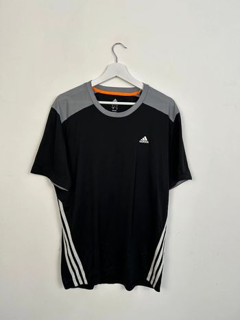 Maillot Homme Adidas Noir Gris et Blanc | Taille L | Très Bon État | Style Sportif | #TM63