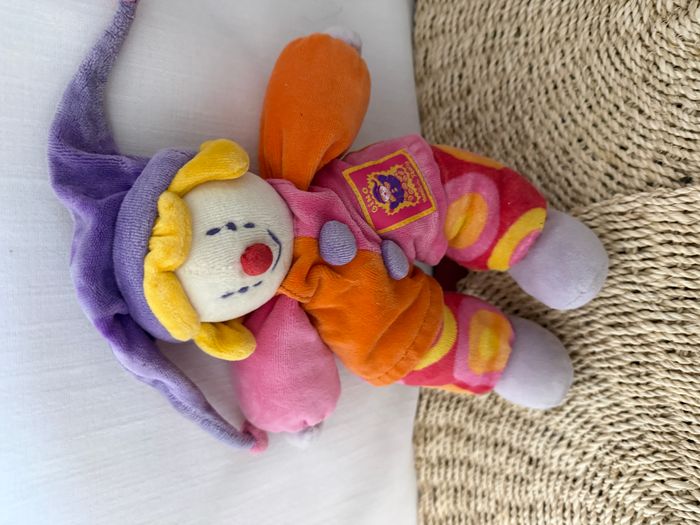 CLOWN MOULIN ROTY GINO GRELOT ARLEQUIN - Moulin Roty vintage - photo numéro 4