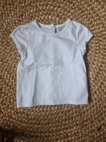 Tee-shirt manches courtes vertbaudet 9 mois