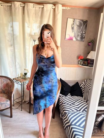 Robe moulante asymétrique Pimkie vintage bohème champêtre  Ibiza Summer siren