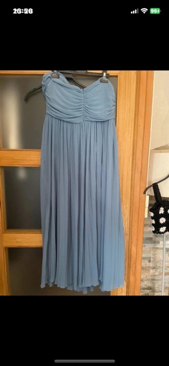 Belle robe été  bustier en mousseline Zara taille XL - photo numéro 5