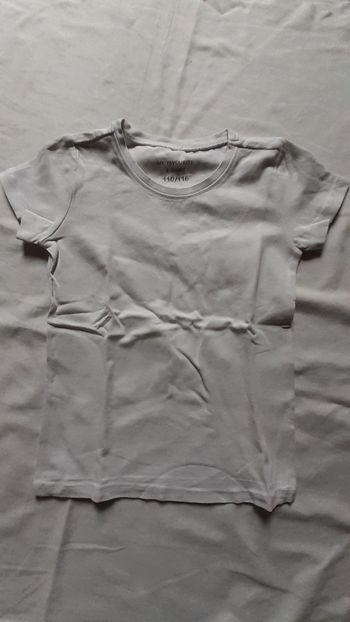 Tee-shirt blanc col rond