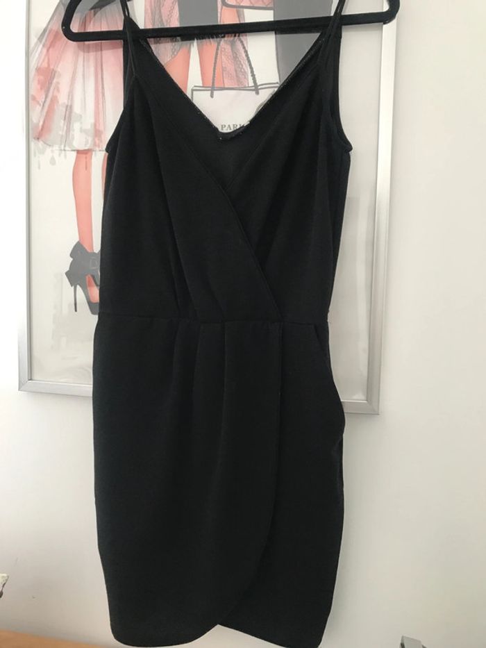 Robe noire bretelle Mango S - photo numéro 4