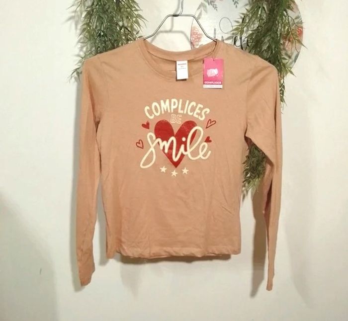 tee shirt taille 14 ans - complices - vieux rose - photo numéro 6