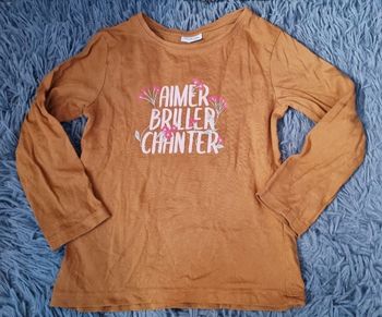 T-shirt manches longues avec écriture 4ans