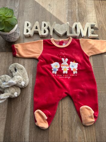 - Pyjama  Sucre d’orge  - 1 mois  - Très bon état