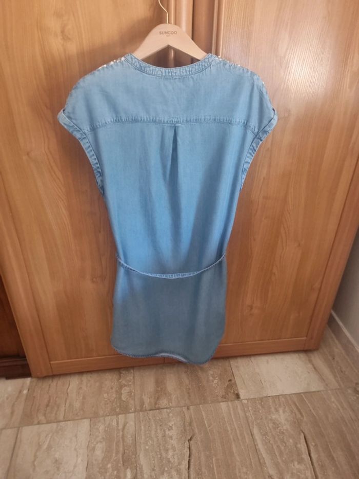 Robe en jeans bleu ciel - photo numéro 5