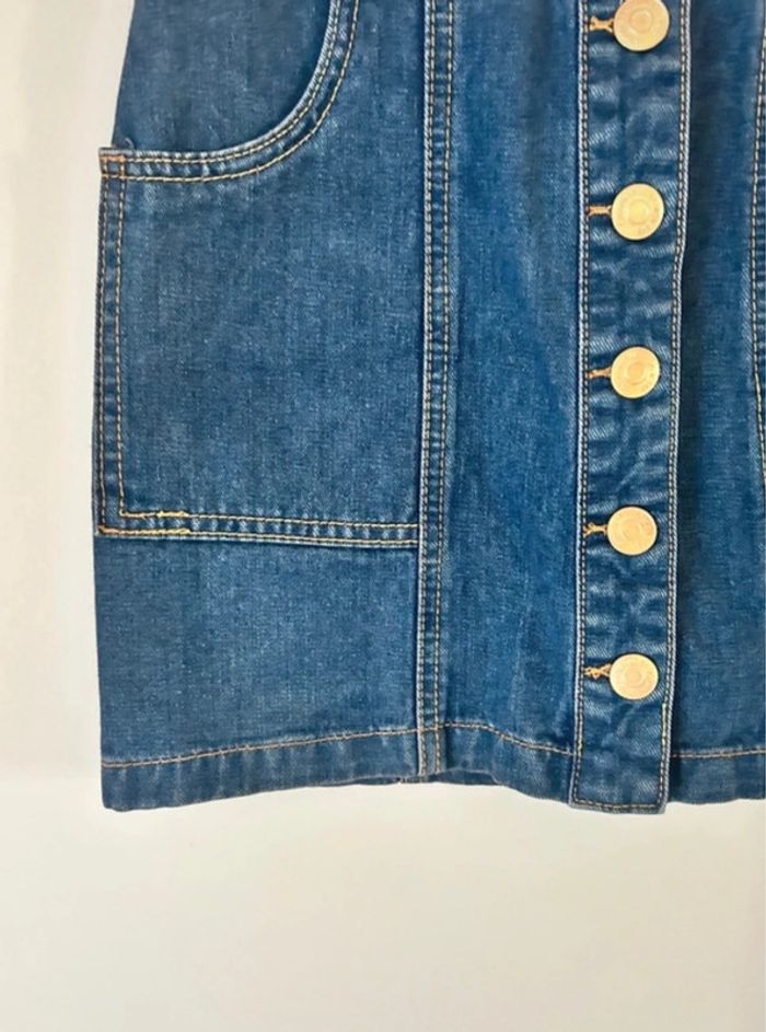 Jupe en jean, bleue, Stradivarius - photo numéro 3