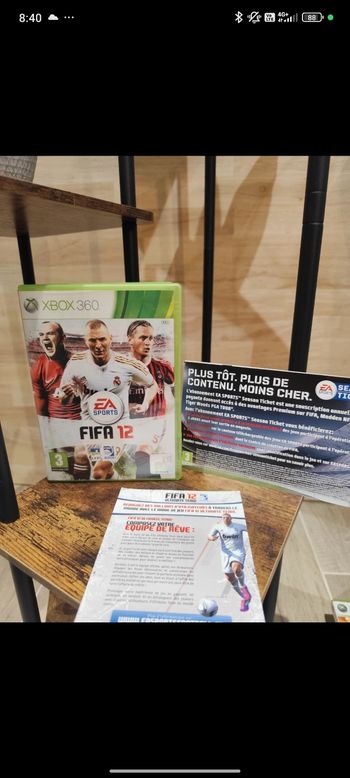 Jeu xbox fifa12