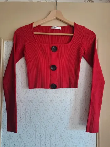 Top court femme rouge sexy comme neuf Whoo TU