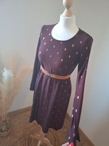 Robe fluide violette/bordeaux Kiabi taille S 36